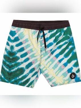Boys Volcom Swimming Shorts Size XL Multicolor EUC